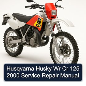 Husqvarna Husky Wr Cr 125 2000 Service Repair Manual
