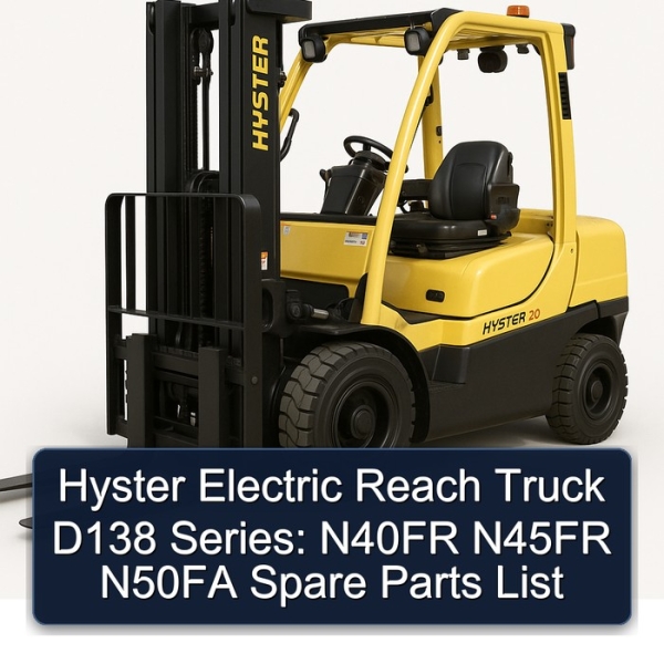 Hyster Electric Reach Truck D138 Series: N40FR N45FR N50FA Spare Parts List