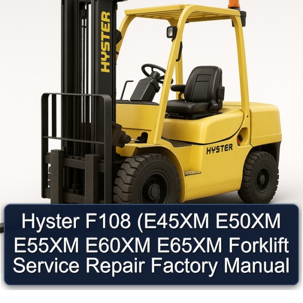 Hyster F108 (E45XM E50XM E55XM E60XM E65XM Forklift Service Repair Factory Manual