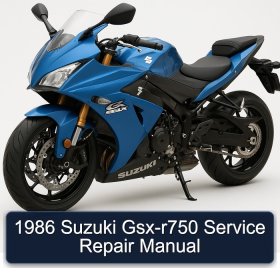 1986 Suzuki Gsx-r750 Service Repair Manual