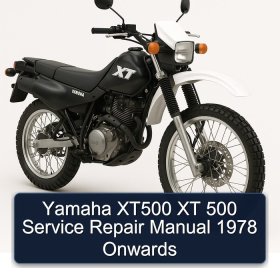 Yamaha XT500 XT 500 Service Repair Manual 1978 Onwards