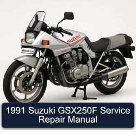 1991 Suzuki GSX250F Service Repair Manual