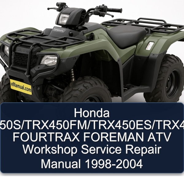 Honda TRX450S/TRX450FM/TRX450ES/TRX450FE FOURTRAX FOREMAN ATV Workshop Service Repair Manual 1998-2004