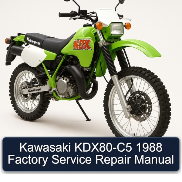 Kawasaki KDX80-C5 1988 Factory Service Repair Manual