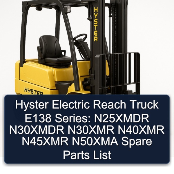 Hyster Electric Reach Truck E138 Series: N25XMDR N30XMDR N30XMR N40XMR N45XMR N50XMA Spare Parts List