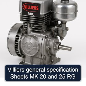 Villiers general specification Sheets MK 20 and 25 RG