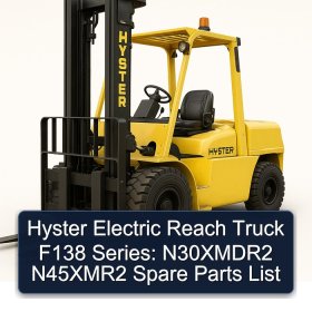 Hyster Electric Reach Truck F138 Series: N30XMDR2 N45XMR2 Spare Parts List