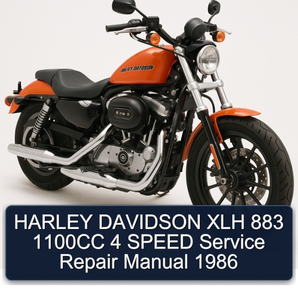 HARLEY DAVIDSON XLH 883 1100CC 4 SPEED Service Repair Manual 1986