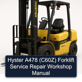Hyster A478 (C60Z) Forklift Service Repair Workshop Manual