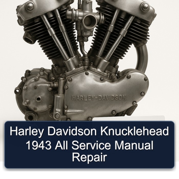 Harley Davidson Knucklehead 1943 All Service Manual Repair