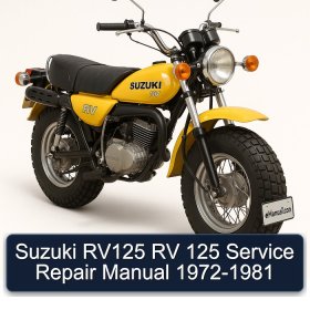 Suzuki RV125 RV 125 Service Repair Manual 1972-1981