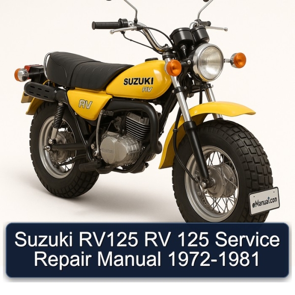 Suzuki RV125 RV 125 Service Repair Manual 1972-1981