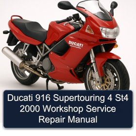 Ducati 916 Supertouring 4 St4 2000 Workshop Service Repair Manual