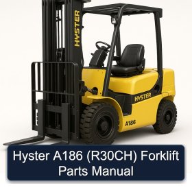 Hyster A186 (R30CH) Forklift Parts Manual