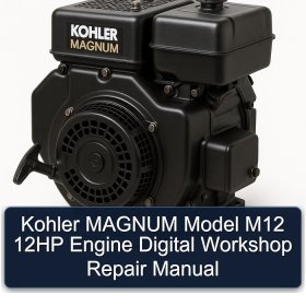 Kohler MAGNUM Model M12 12HP Engine Digital Workshop Repair Manual