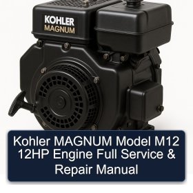 Kohler MAGNUM Model M12 12HP Engine Full Service & Repair Manual