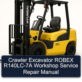Crawler Excavator ROBEX R140LC-7A Workshop Manual de servicio y reparación