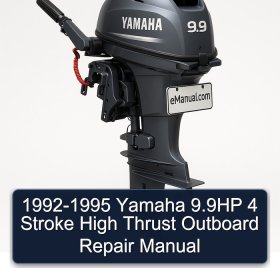 1992-1995 Yamaha 9.9HP 4 Stroke High Thrust Outboard Repair Manual