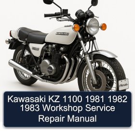 Kawasaki KZ 1100 1981 1982 1983 Workshop Service Repair Manual