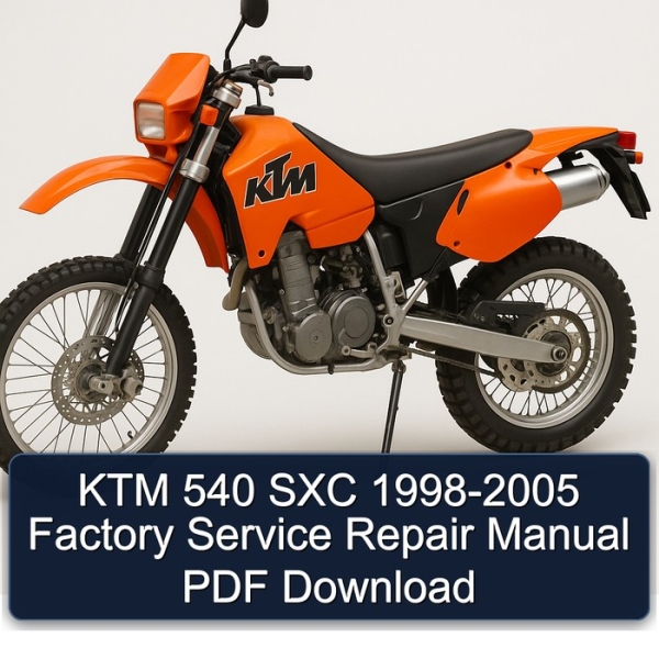 KTM 540 SXC 1998-2005 Factory Service Repair Manual PDF Download