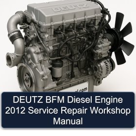 DEUTZ BFM Diesel Engine 2012 Service Repair Workshop Manual