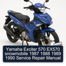 Yamaha Exciter 570 EX570 snowmobile 1987 1988 1989 1990 Service Repair Manual
