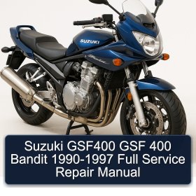 Suzuki GSF400 GSF 400 Bandit 1990-1997 Full Service Repair Manual