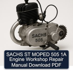 SACHS ST MOPED 505 1A Engine Workshop Repair Manual Download PDF