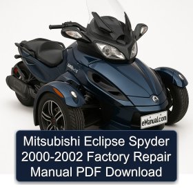 Mitsubishi Eclipse Spyder 2000-2002 Factory Repair Manual PDF Download