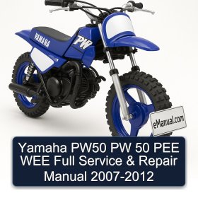 Yamaha PW50 PW 50 PEE WEE Full Service & Repair Manual 2007-2012