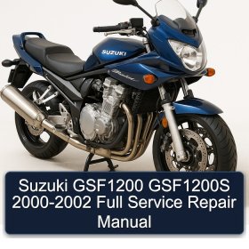 Suzuki GSF1200 GSF1200S 2000-2002 Full Service Repair Manual