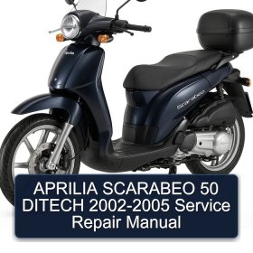 APRILIA SCARABEO 50 DITECH 2002-2005 Service Repair Manual