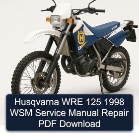 Husqvarna WRE 125 1998 WSM Service Manual Repair PDF Download