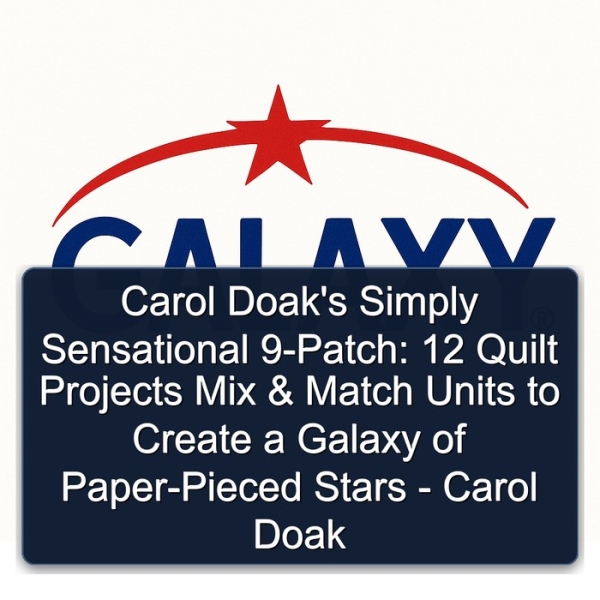Carol Doak\'s Simply Sensational 9-Patch: 12 Quilt Projects Mix & Match Units to Create a Galaxy of Paper-Pieced Stars - Carol Doak