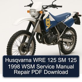 Husqvarna WRE 125 SM 125 1998 WSM Service Manual Repair PDF Download
