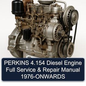 PERKINS 4.154 Diesel Engine Full Service & Repair Manual 1976-ONWARDS