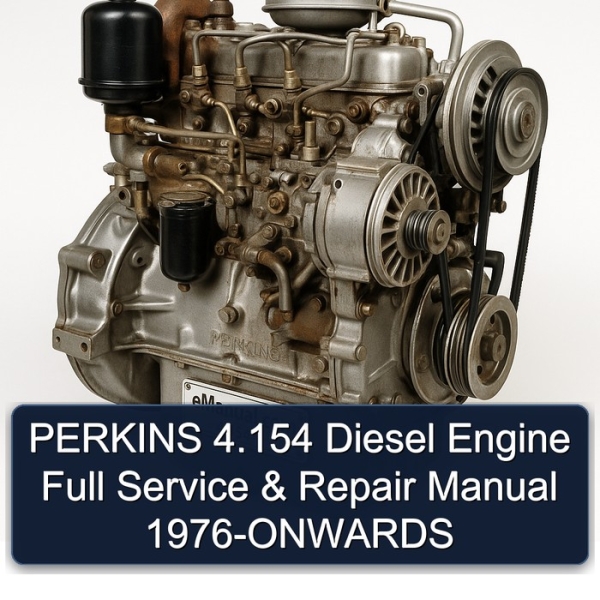 PERKINS 4.154 Diesel Engine Full Service & Repair Manual 1976-ONWARDS
