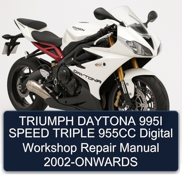 TRIUMPH DAYTONA 995I SPEED TRIPLE 955CC Digital Workshop Repair Manual 2002-ONWARDS