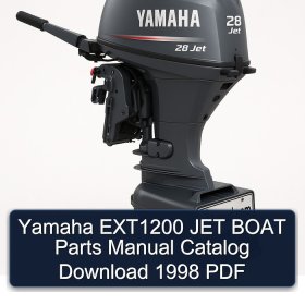 Yamaha EXT1200 JET BOAT Parts Manual Catalog Download 1998 PDF