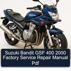 Suzuki Bandit GSF 400 2000 Factory Service Repair Manual Pdf