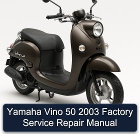 Yamaha Vino 50 2003 Factory Service Repair Manual