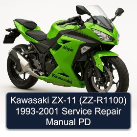 Kawasaki ZX-11 (ZZ-R1100) 1993-2001 Service Repair Manual PD