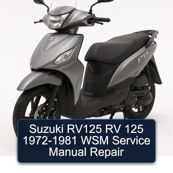 Suzuki RV125 RV 125 1972-1981 WSM Service Manual Repair