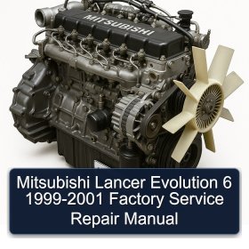 Mitsubishi Lancer Evolution 6 1999-2001 Factory Service Repair Manual