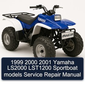 1999 2000 2001 Yamaha LS2000 LST1200 Sportboat models Service Repair Manual