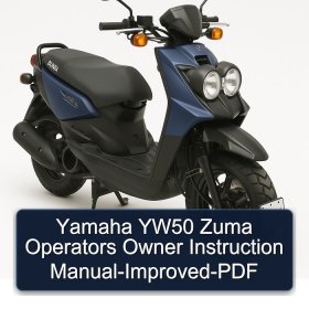 Yamaha YW50 Zuma Operators Owner Instruction Manual-Improved-PDF