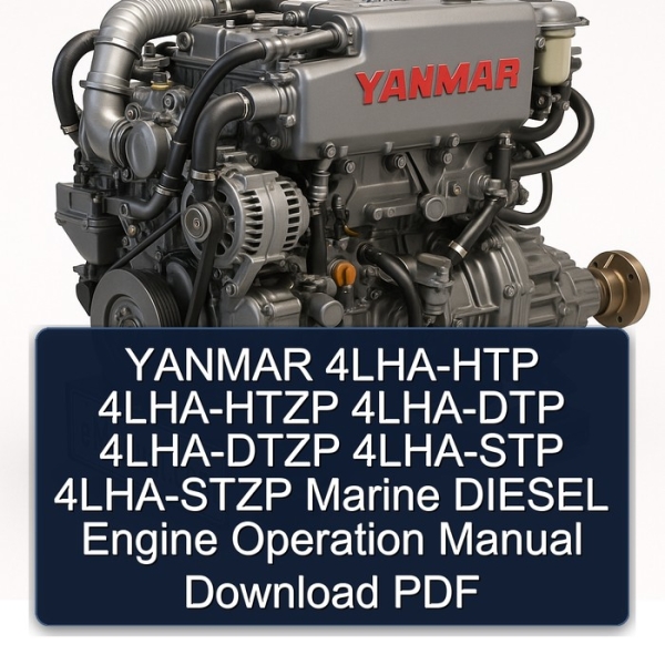YANMAR 4LHA-HTP 4LHA-HTZP 4LHA-DTP 4LHA-DTZP 4LHA-STP 4LHA-STZP Marine DIESEL Engine Operation Manual Download PDF