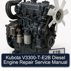 Kubota V3300-T-E2B Diesel Engine Repair Service Manual