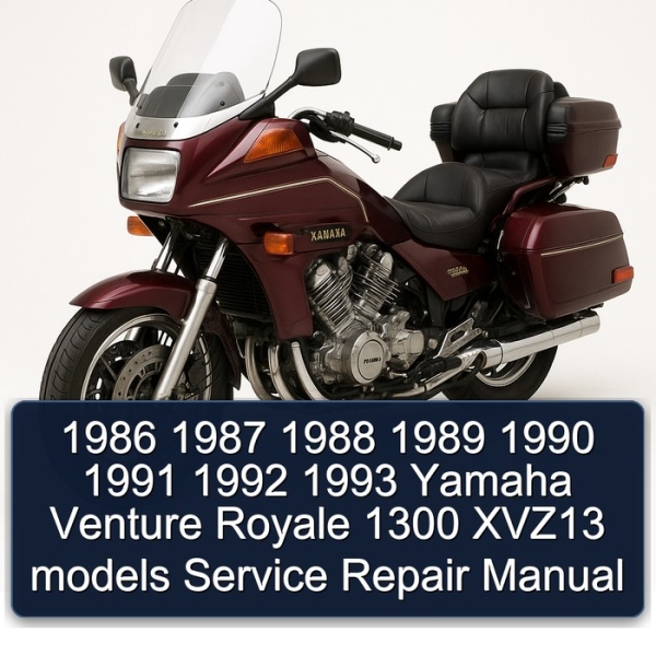 1986 1987 1988 1989 1990 1991 1992 1993 Yamaha Venture Royale 1300 XVZ13 models Service Repair Manual
