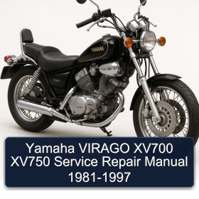 Yamaha VIRAGO XV700 XV750 Manual de servicio y reparación 1981-1997